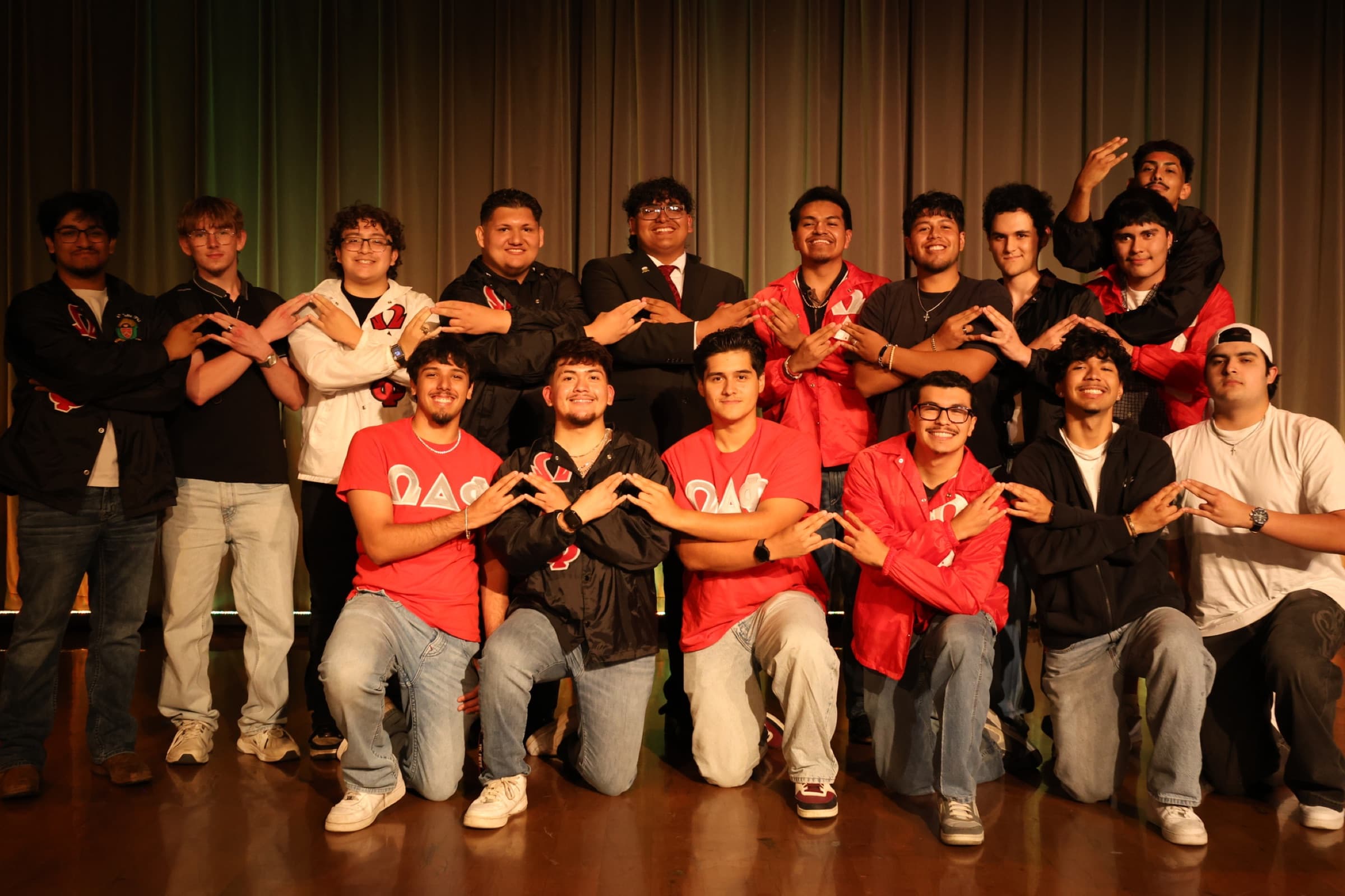 Brothers of the Chi Chapter on the UT Austin Main Mall